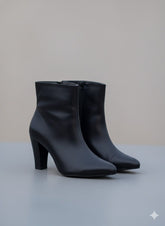 Matte Black Ankle Boots