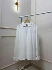 Textured Zipper Long Sleeves