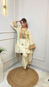 Embroidery Kurti Set