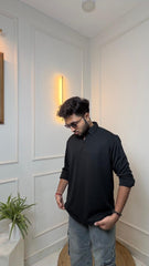 Textured Zipper Long Sleeves