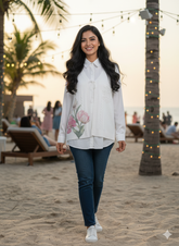 White Shirt With Shrug