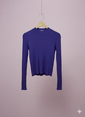 Purple Slim Fit Sweater
