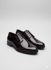 Maroon Vegan Leather Oxfords