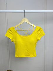 Backless Padded Rib Top