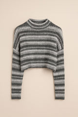 Women's Striped Short Boxy Sweater