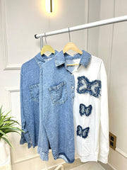 Long Denim shirt (001)