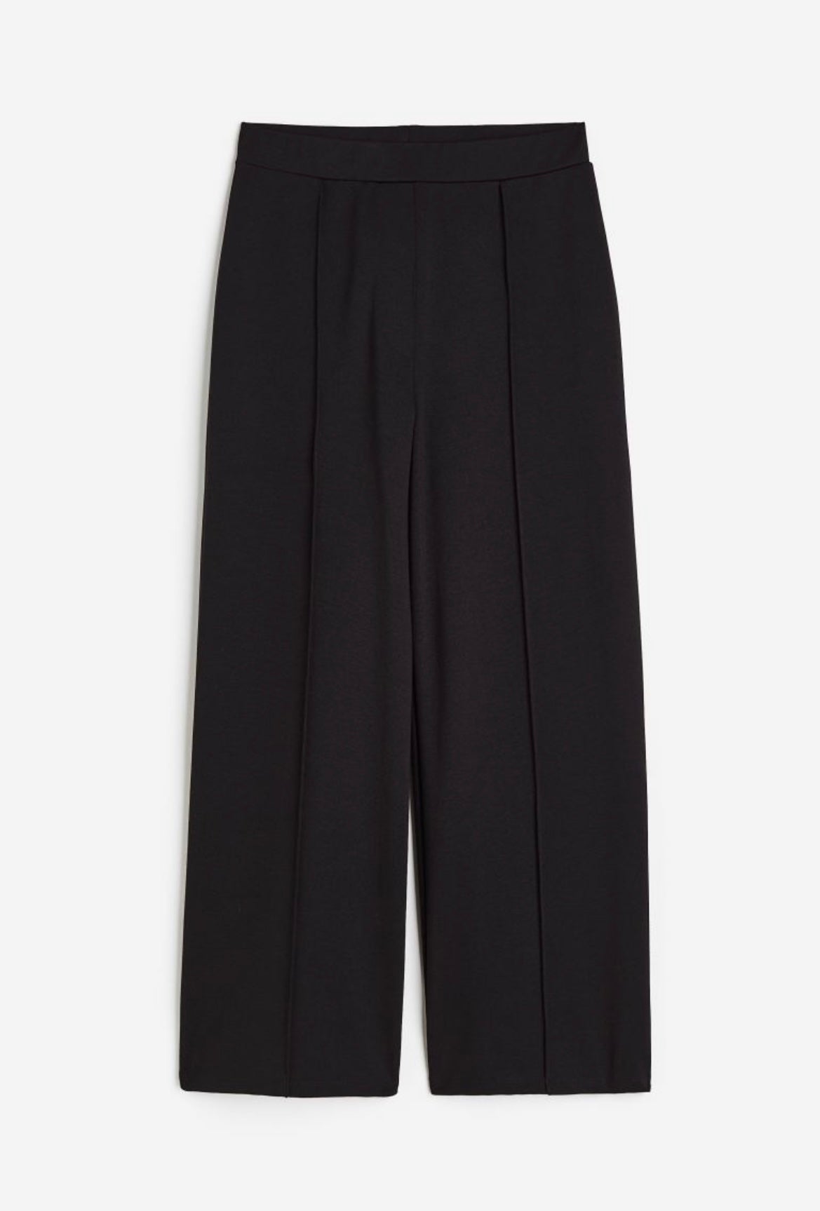 Black Wide Leg Trouser (with Pockets)