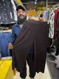 Dark Brown Wide Leg Trouser (with Pockets)