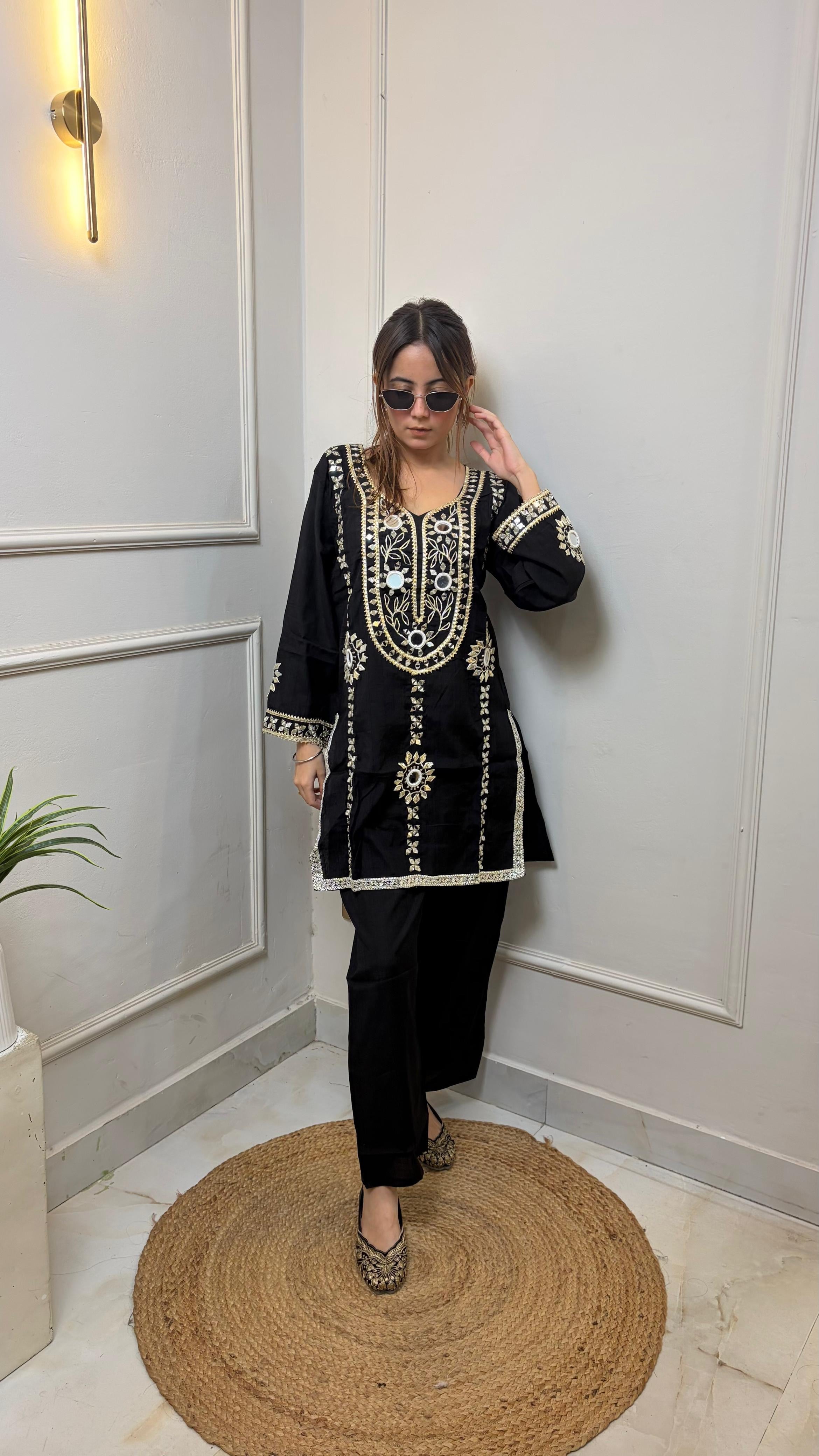 Mirror Work Kurti set