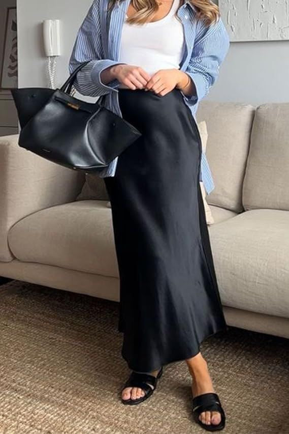 Black Satin skirts