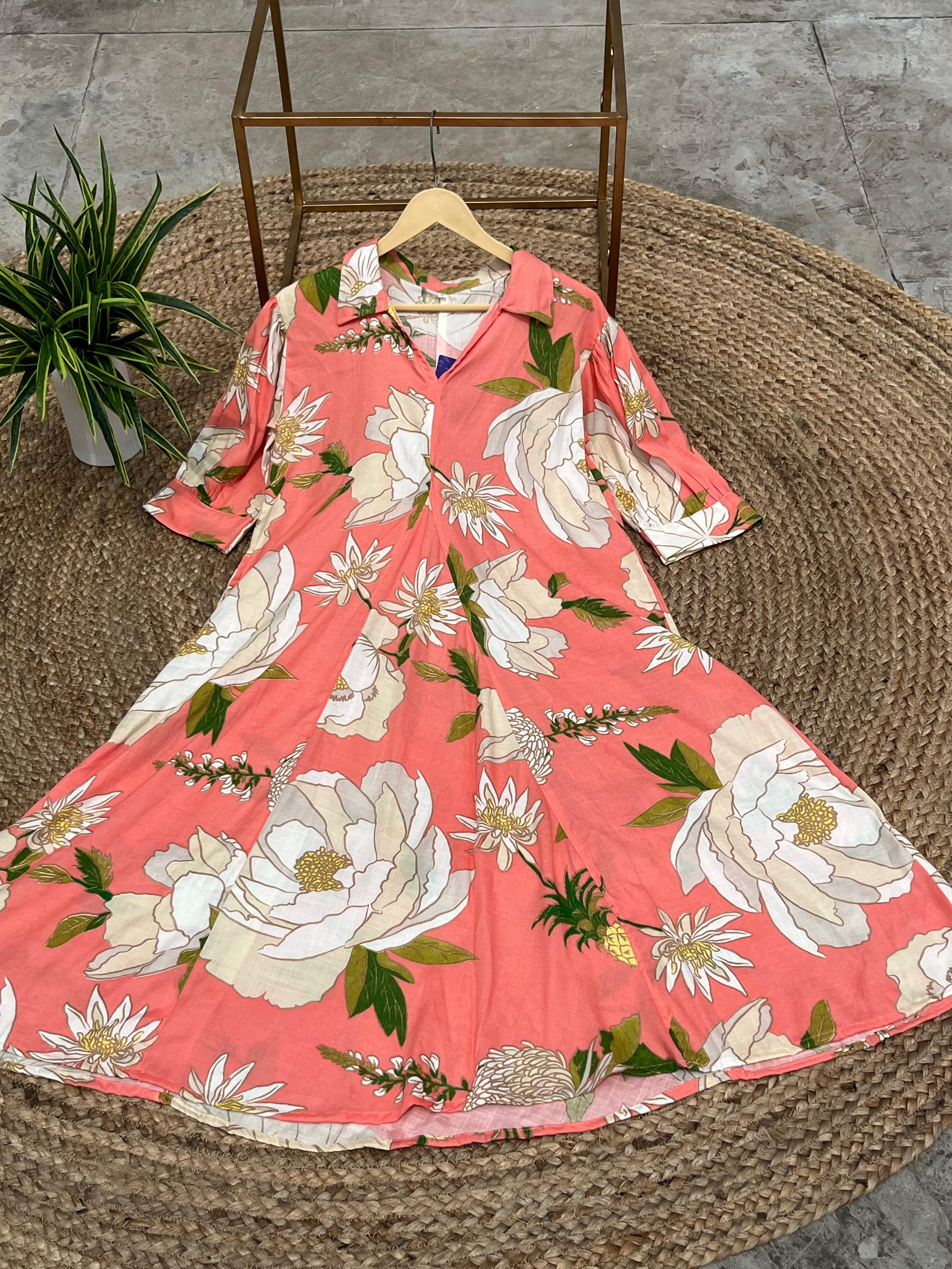 Floral dress with pocket