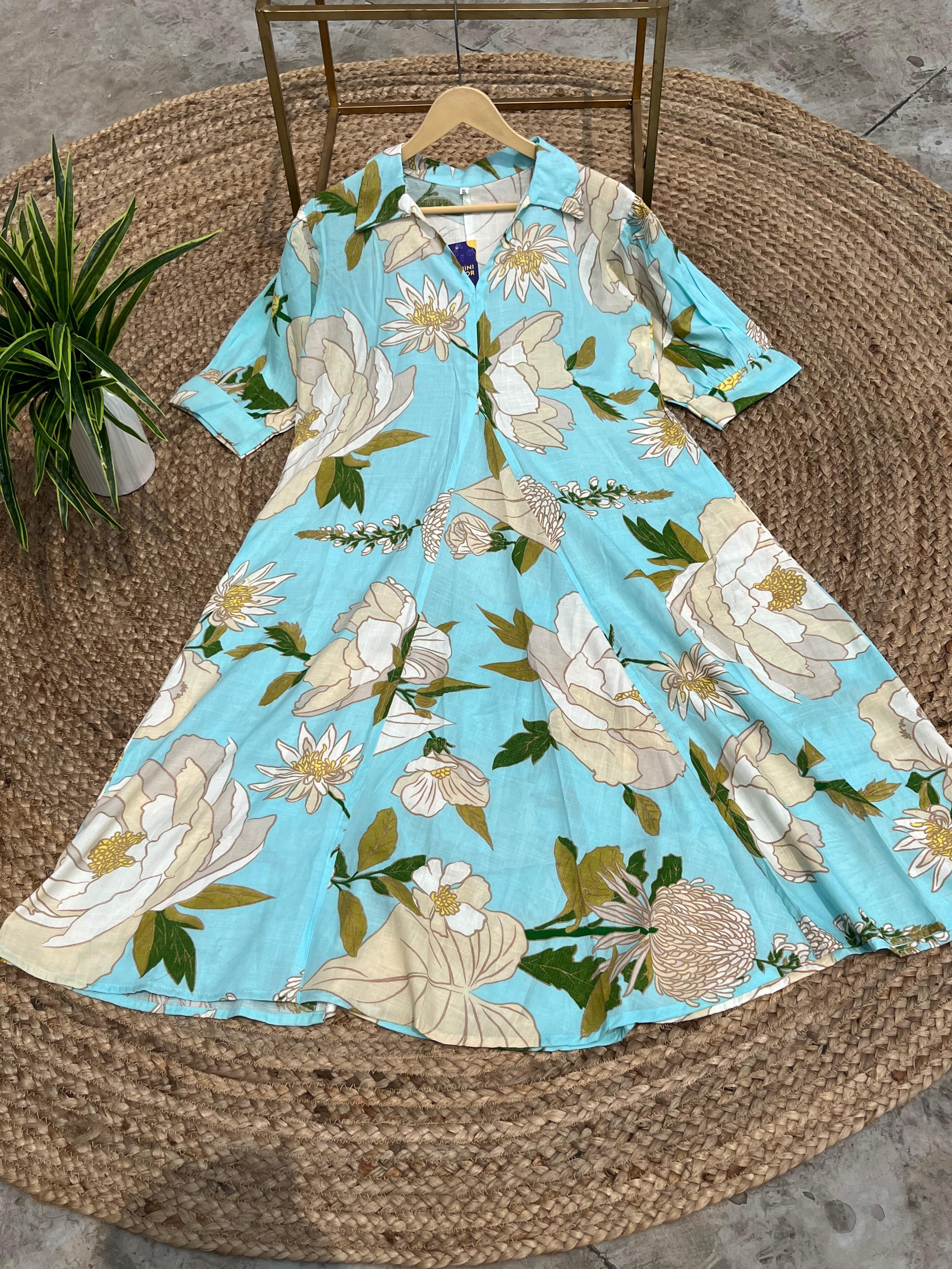 Floral dress with pocket