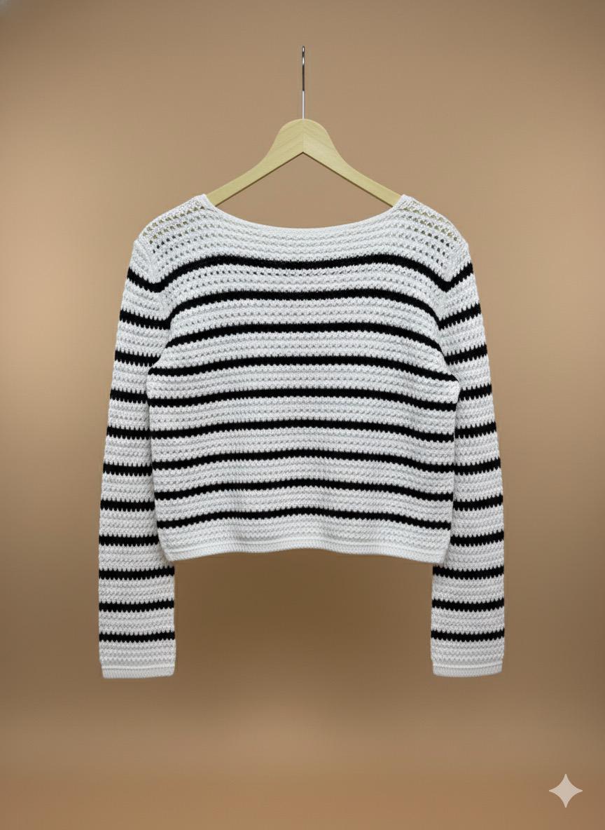 Knitted Stripes Sweater