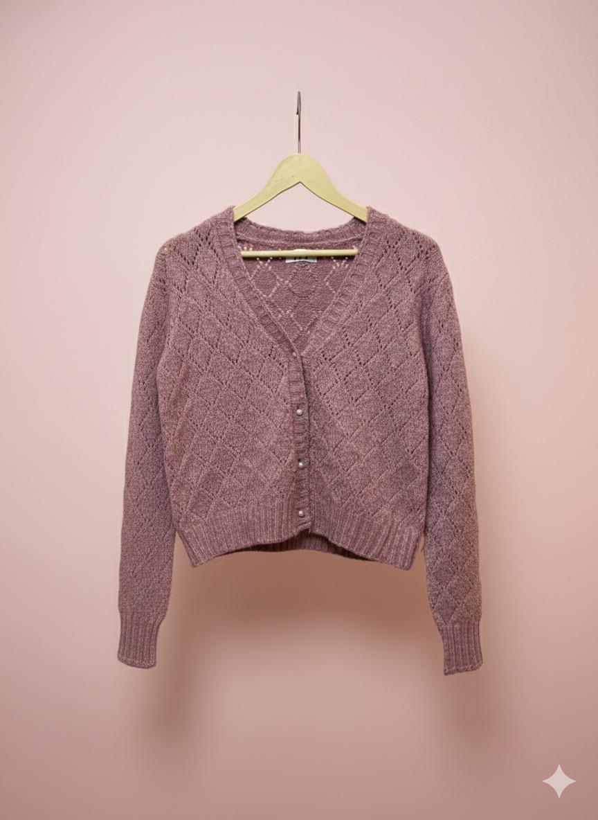 Peach Oversized Cardigan