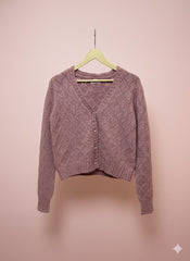 Peach Oversized Cardigan