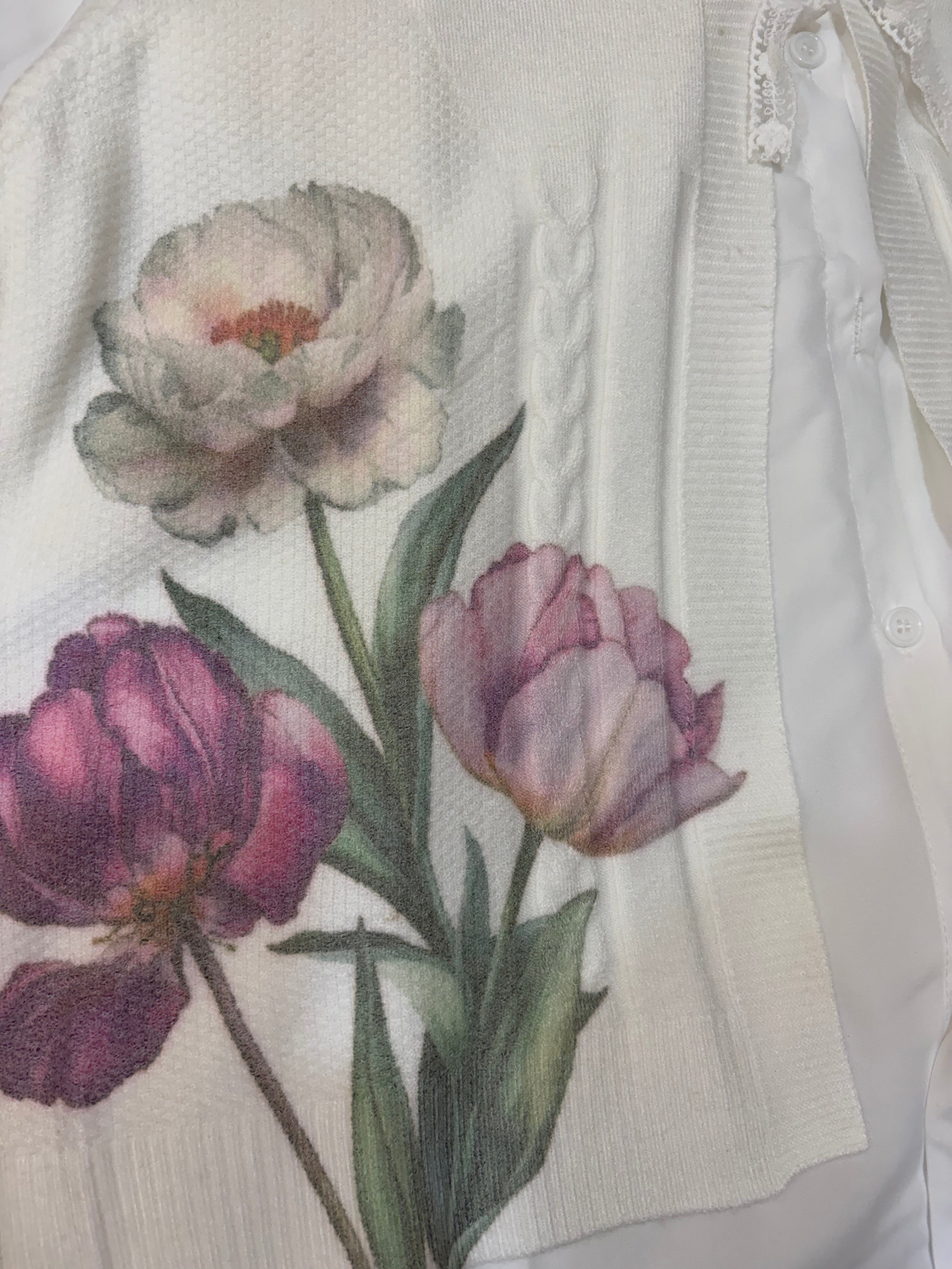 White Shirt With Shrug