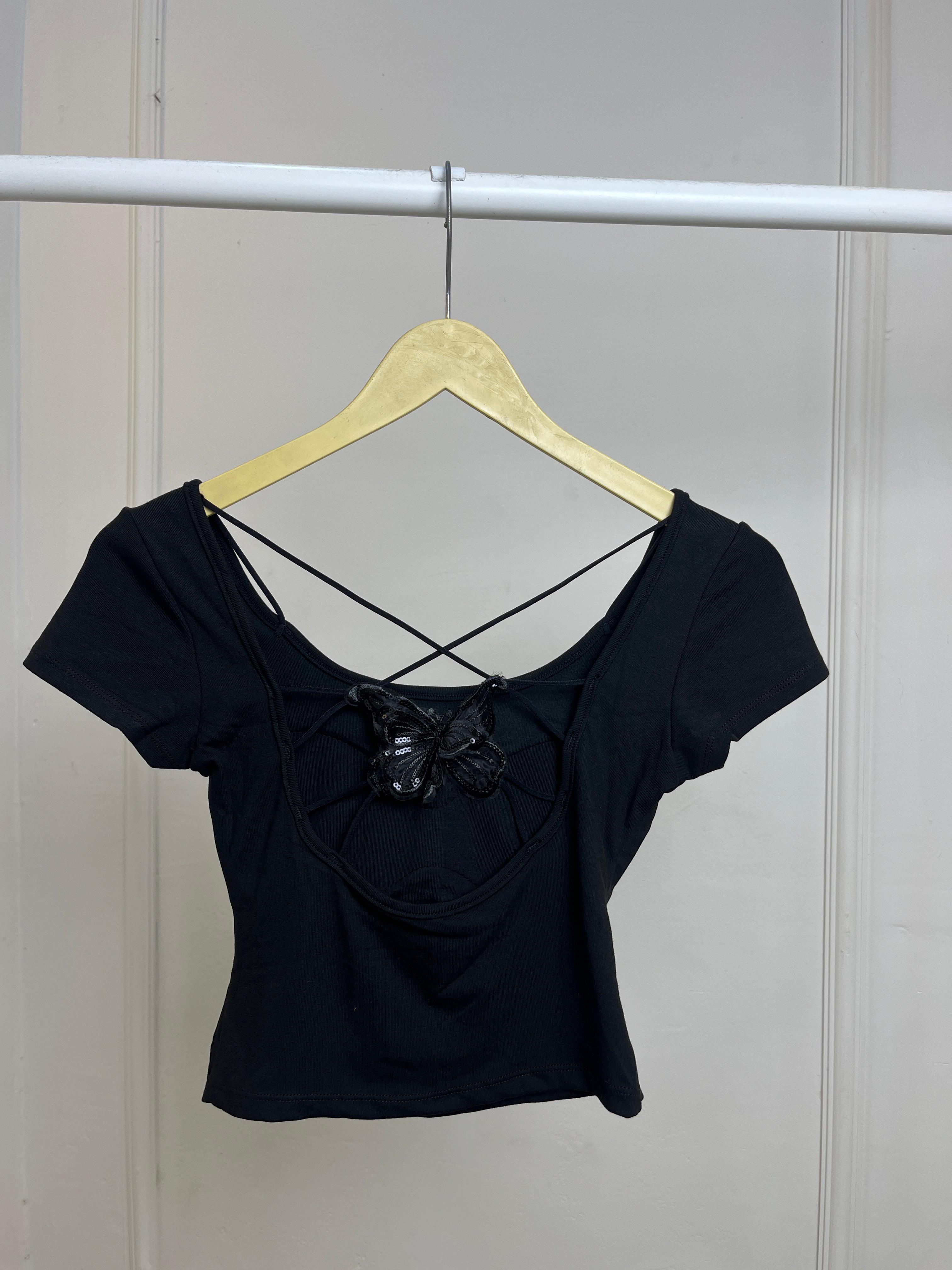 Backless Padded Rib Top
