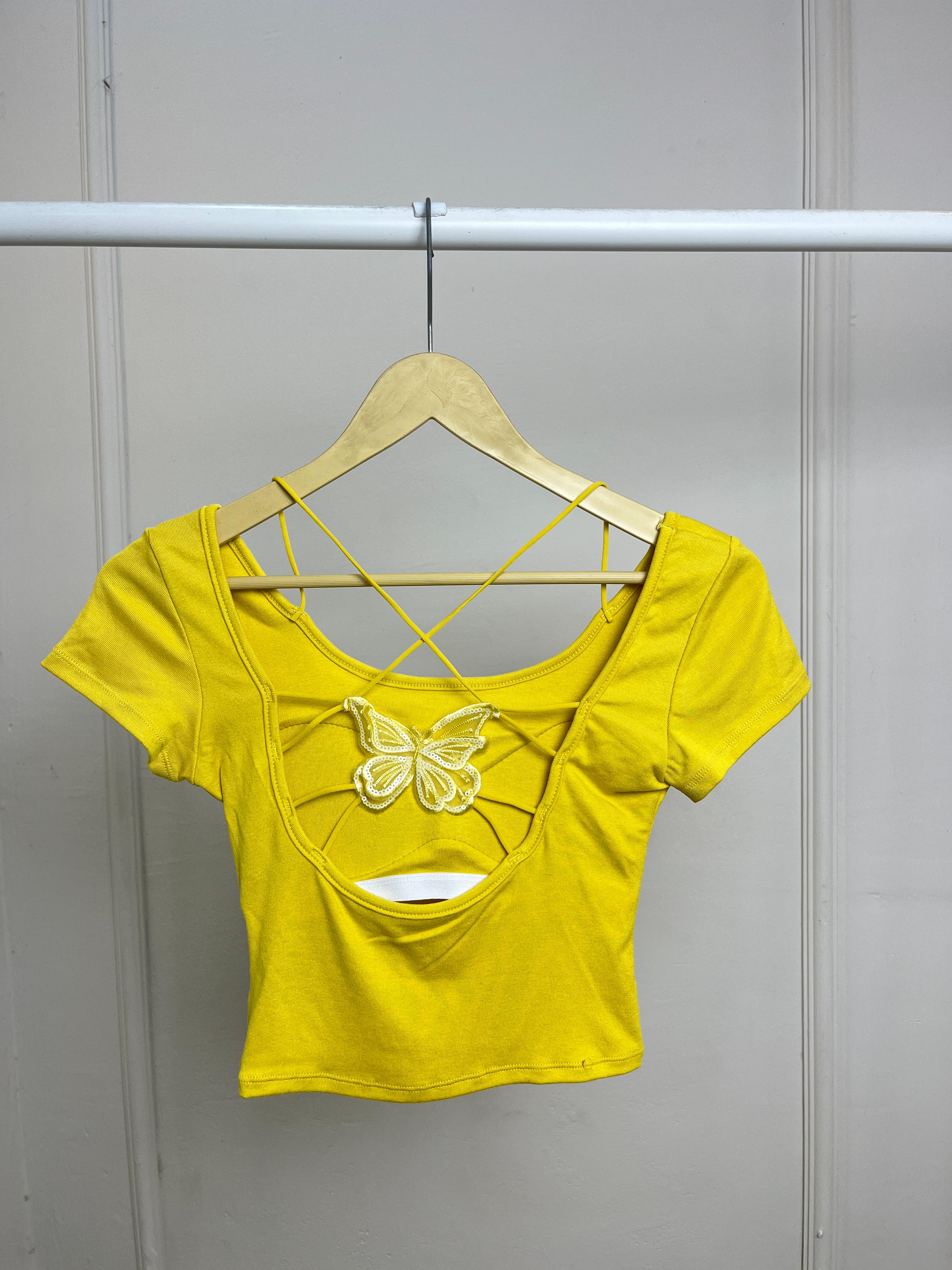 Backless Padded Rib Top