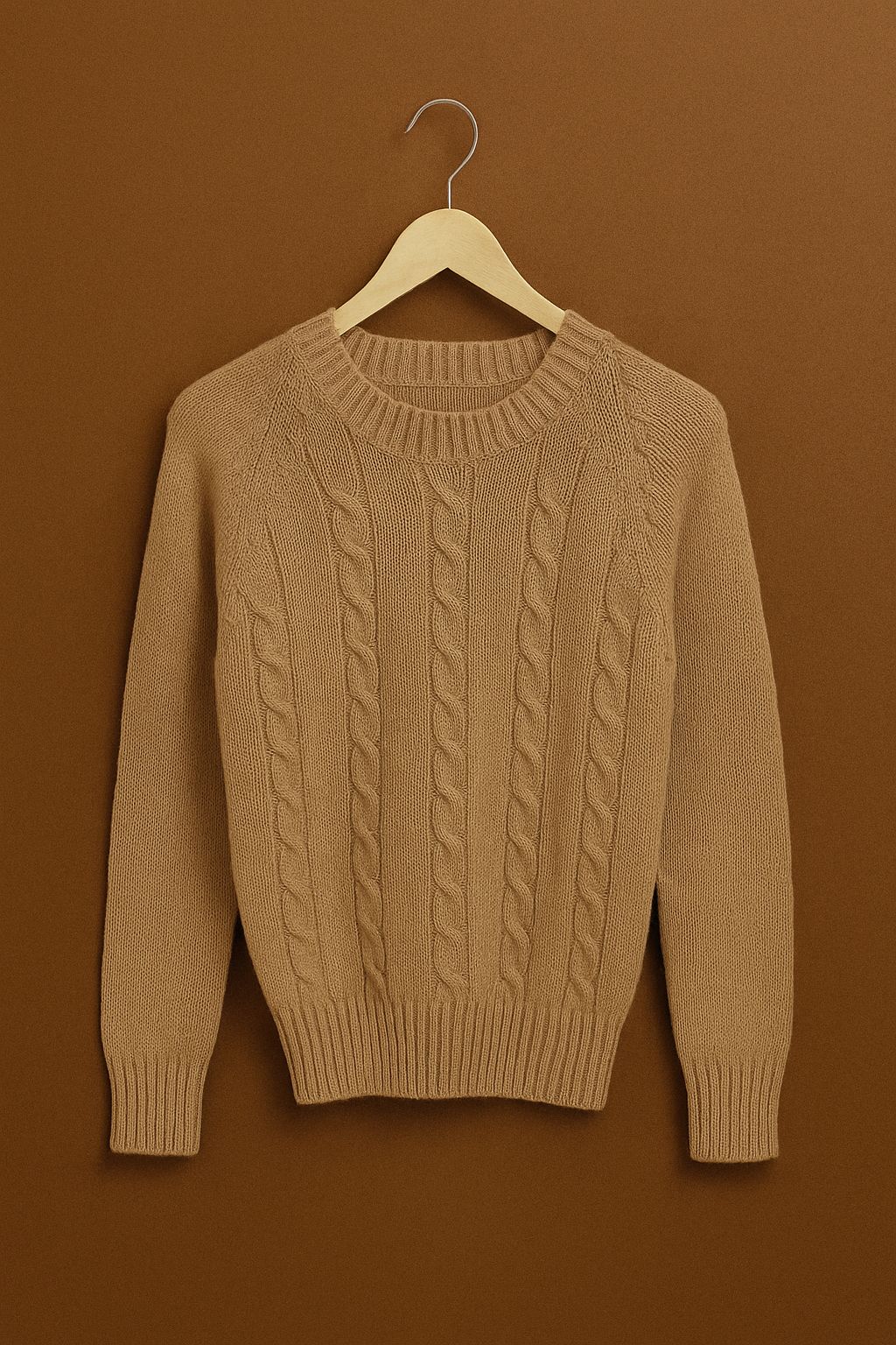 CABLE-KNIT SWEATER