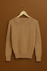 CABLE-KNIT SWEATER