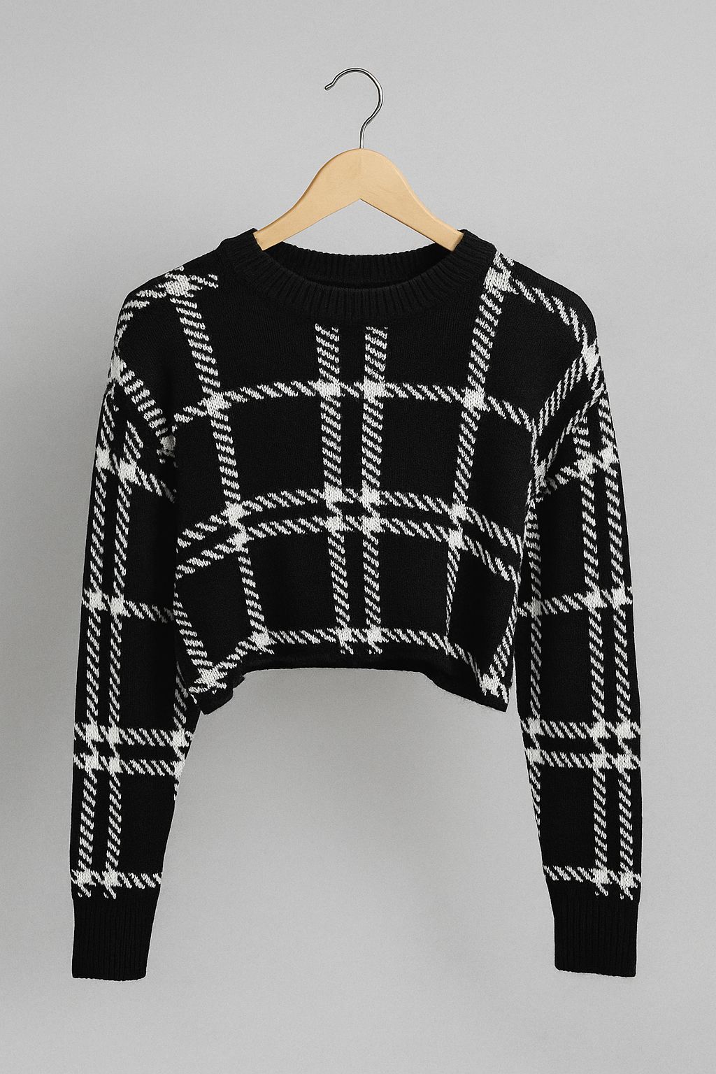 CHECKED KNITWEAR SWEATER